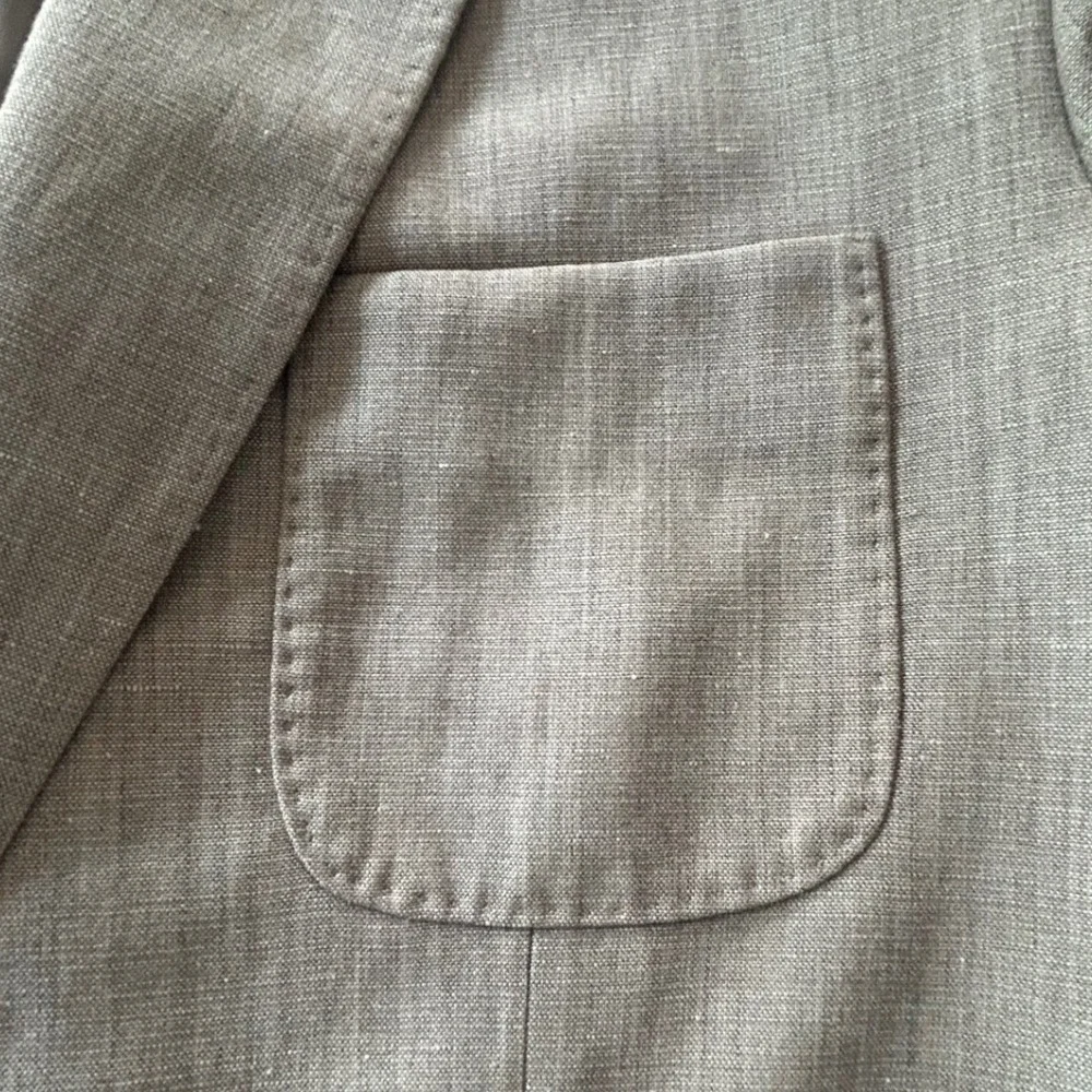 Rag & Bone Butler Donegal Blazer Mens 42 Beige Wool Linen Patch Pockets Preppy